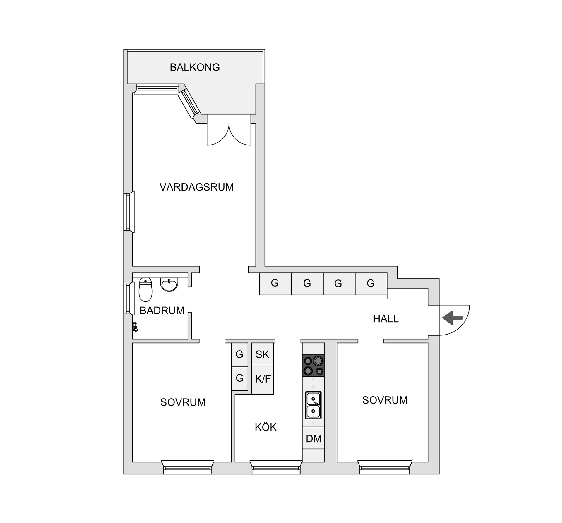 Bostadsrätt, Vindelgatan 43C, Byttorp, Borås