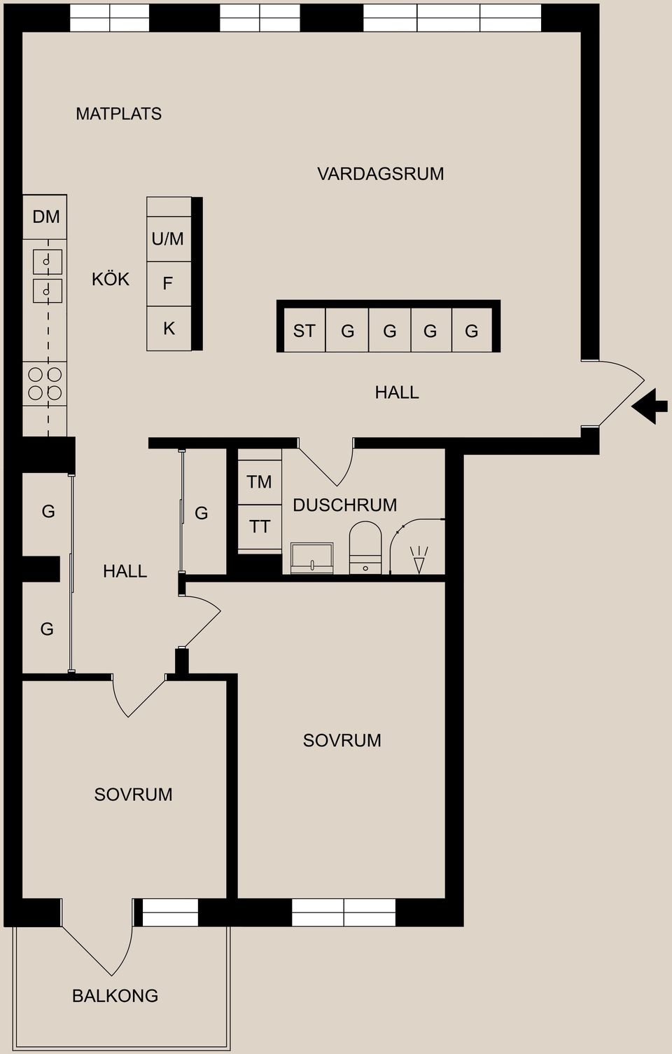 Bostadsrätt, Sveagatan 7, Centralt, Norrköping
