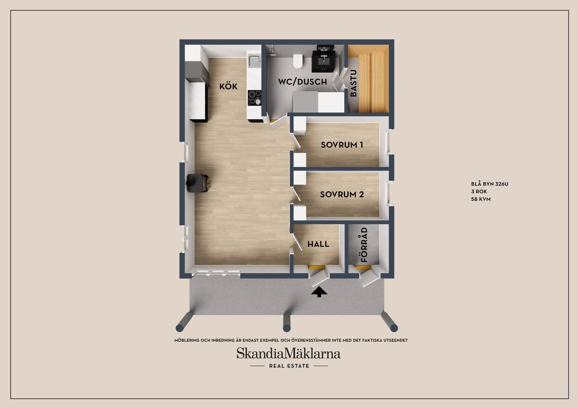 Bostadsrätt, Blå Byn 326U, Lindvallen, Malung-Sälen