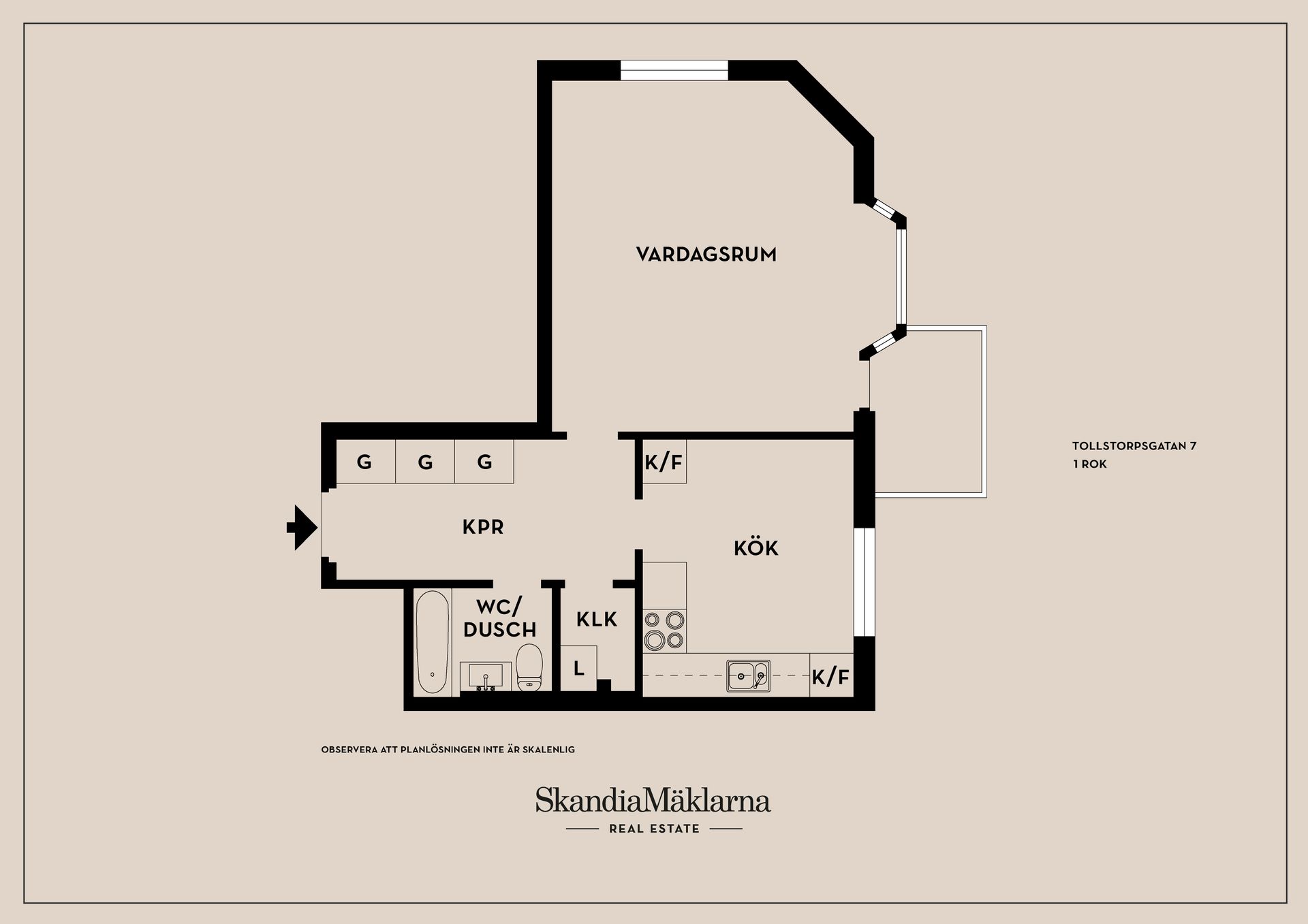 Bostadsrätt, Tollstorpsgatan 7, Tullen, Borås