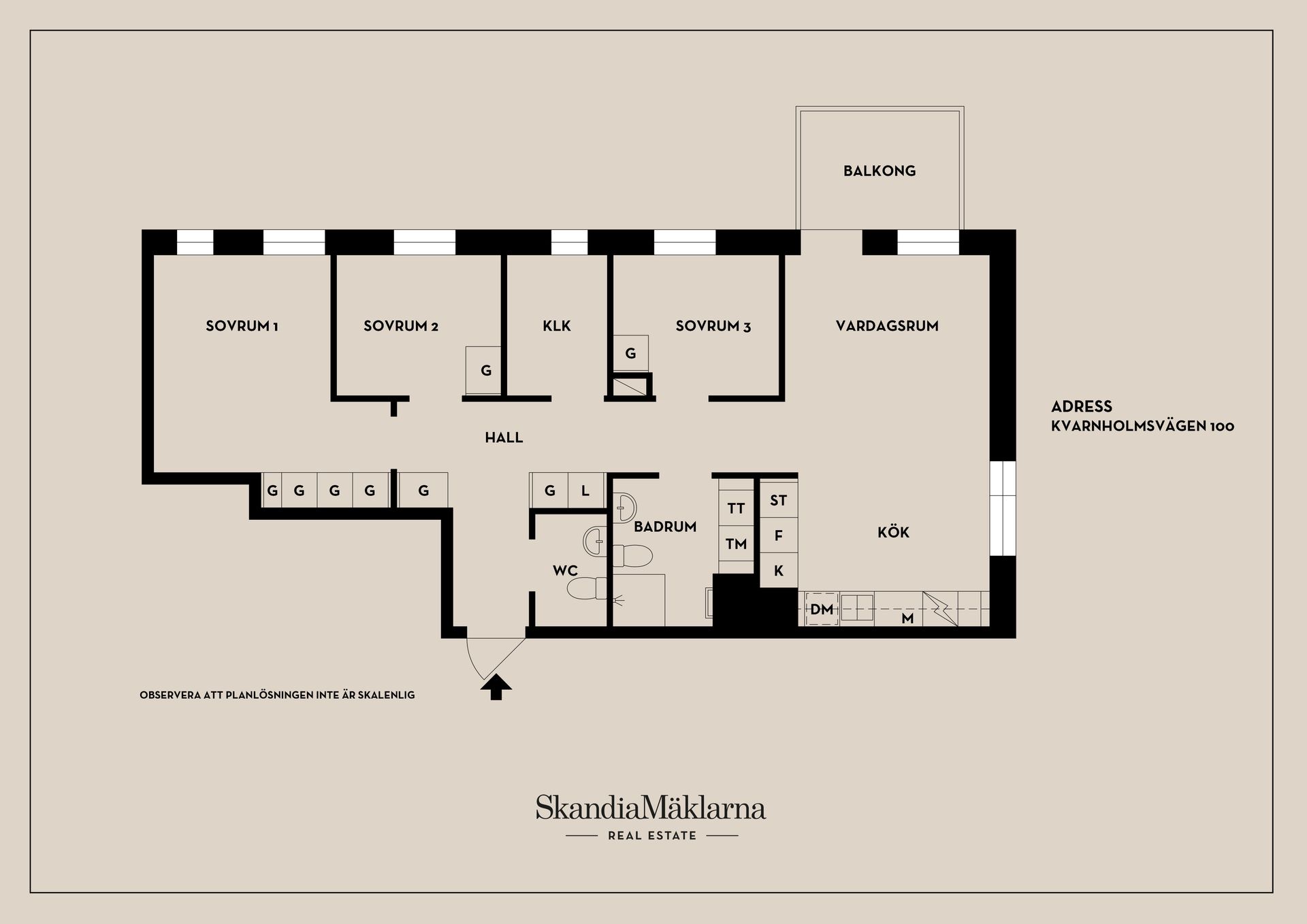 Bostadsrätt, Kvarnholmsvägen 100, Kvarnholmen, Nacka