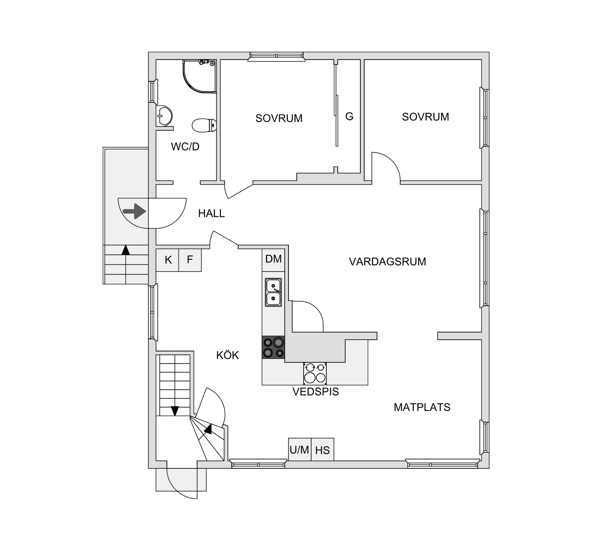 Villa, Fabriksgatan 9, Centrala Kil, Kil