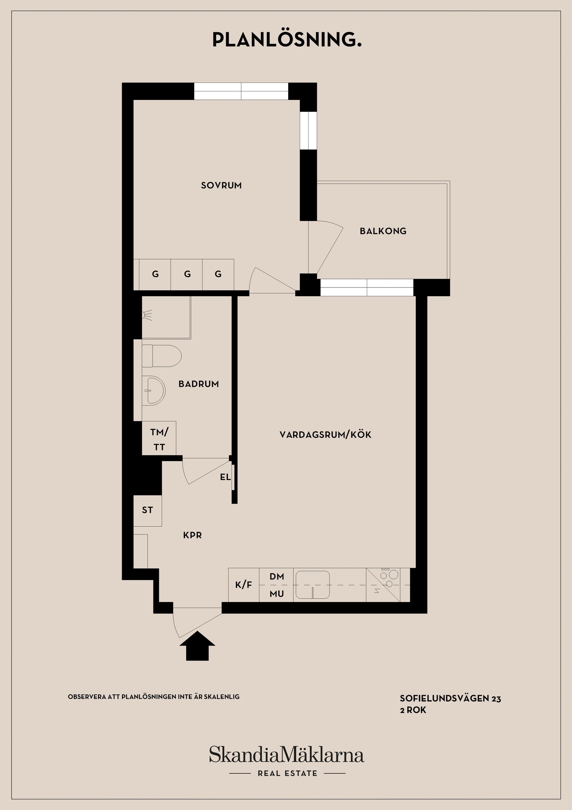 Bostadsrätt, Sofielundsvägen 23, Blåsut, Stockholm