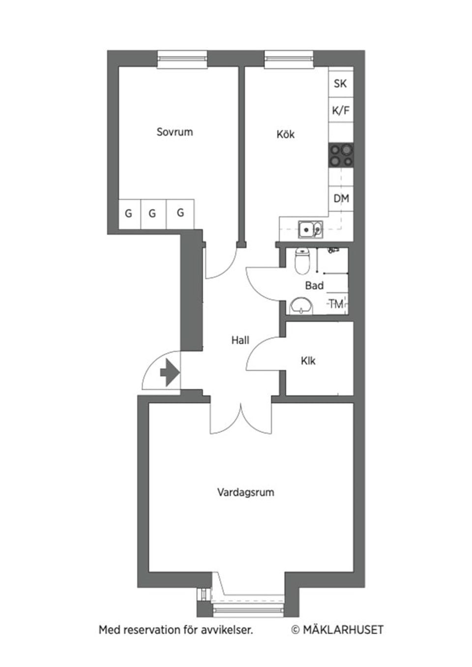 Bostadsrätt, Bergsgatan 6, Centrum, Härnösand
