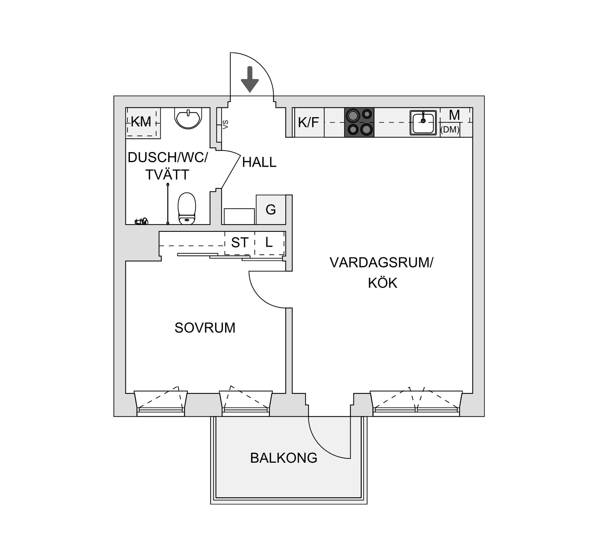 Bostadsrätt, Lokomobilvägen 2C, Nacka strand, Nacka