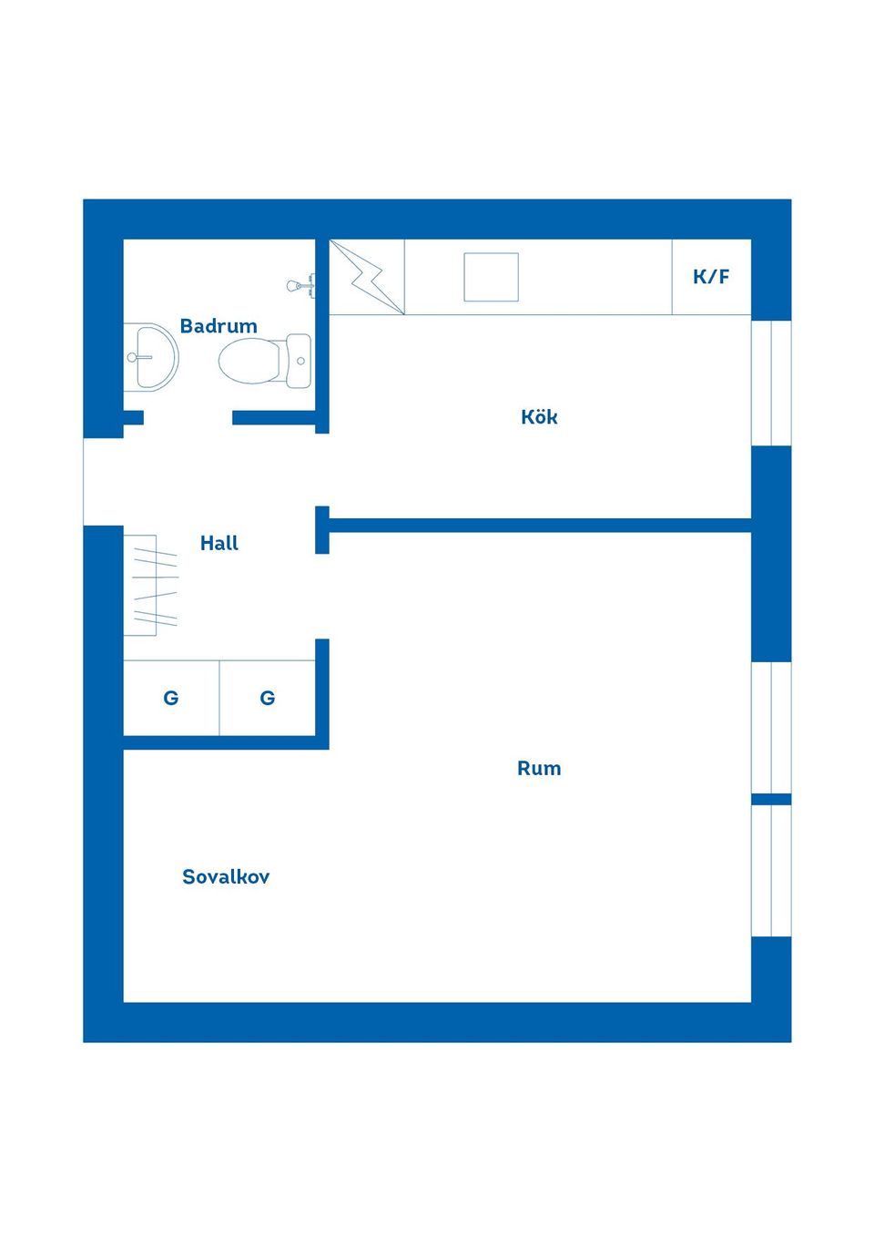 Bostadsrätt, Landsvägsgatan 1B, Pantarholmen, Karlskrona