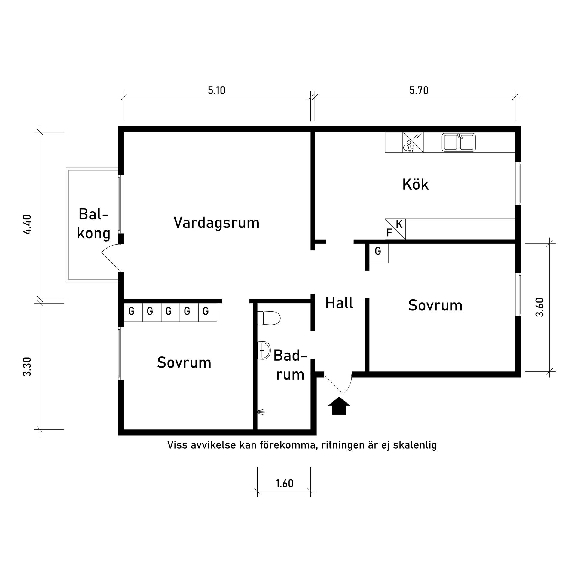 Bostadsrätt, Köpmansgatan 3D, Floby, Falköping