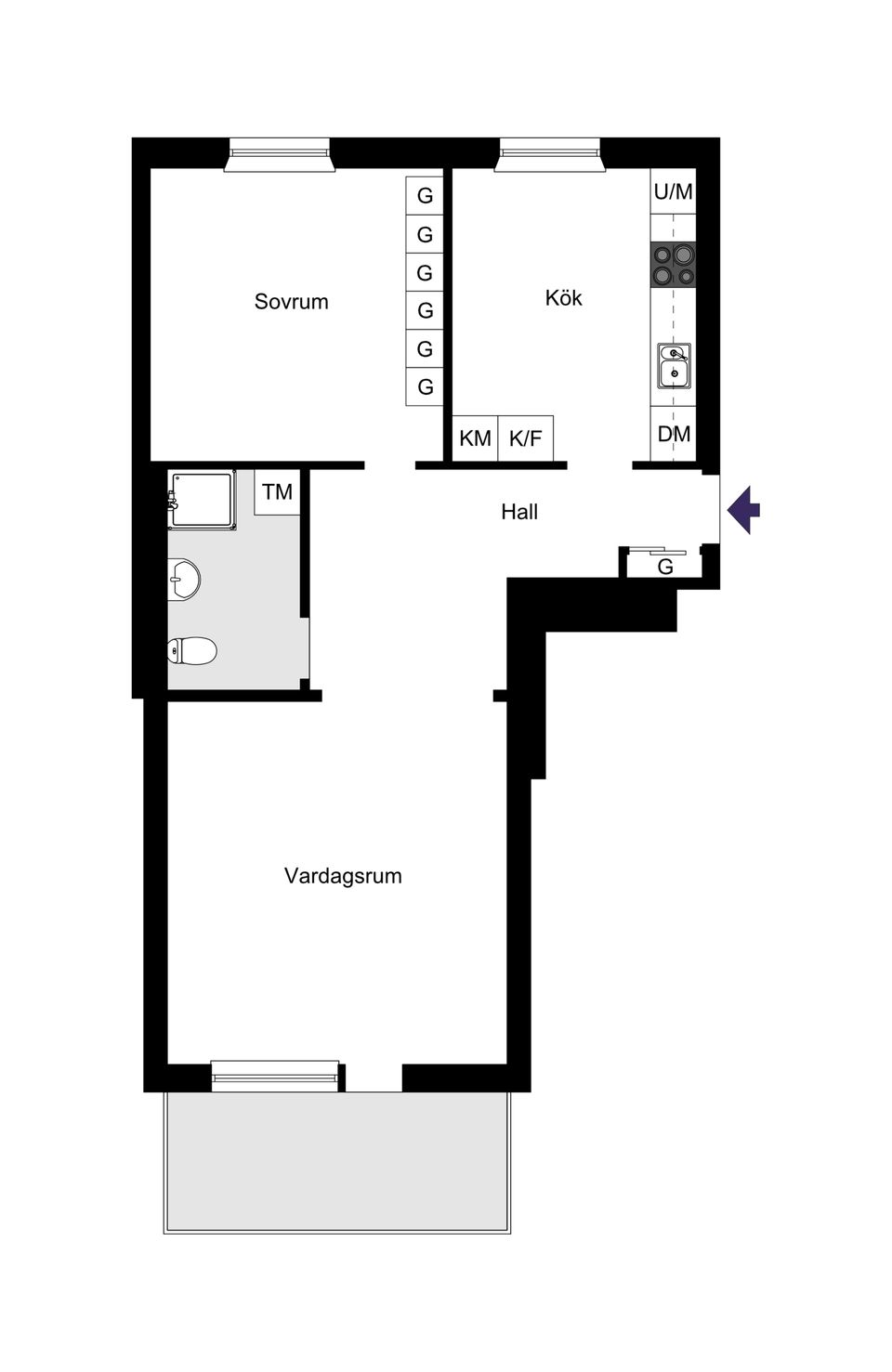 Bostadsrätt, Vaksalagatan 40A, Höganäs, Uppsala
