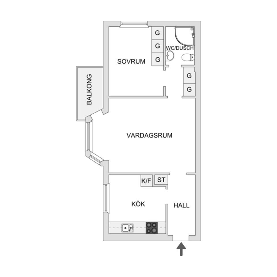 Bostadsrätt, Tränggatan 8, Norrmalm, Skövde