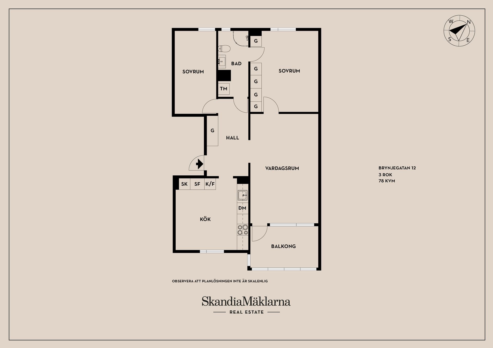 Bostadsrätt, Brynjegatan 12, Komarken, Kungälv