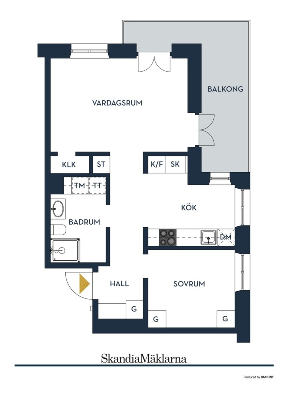 Bostadsrätt, Drakengatan 1, Barkarbystaden, Järfälla