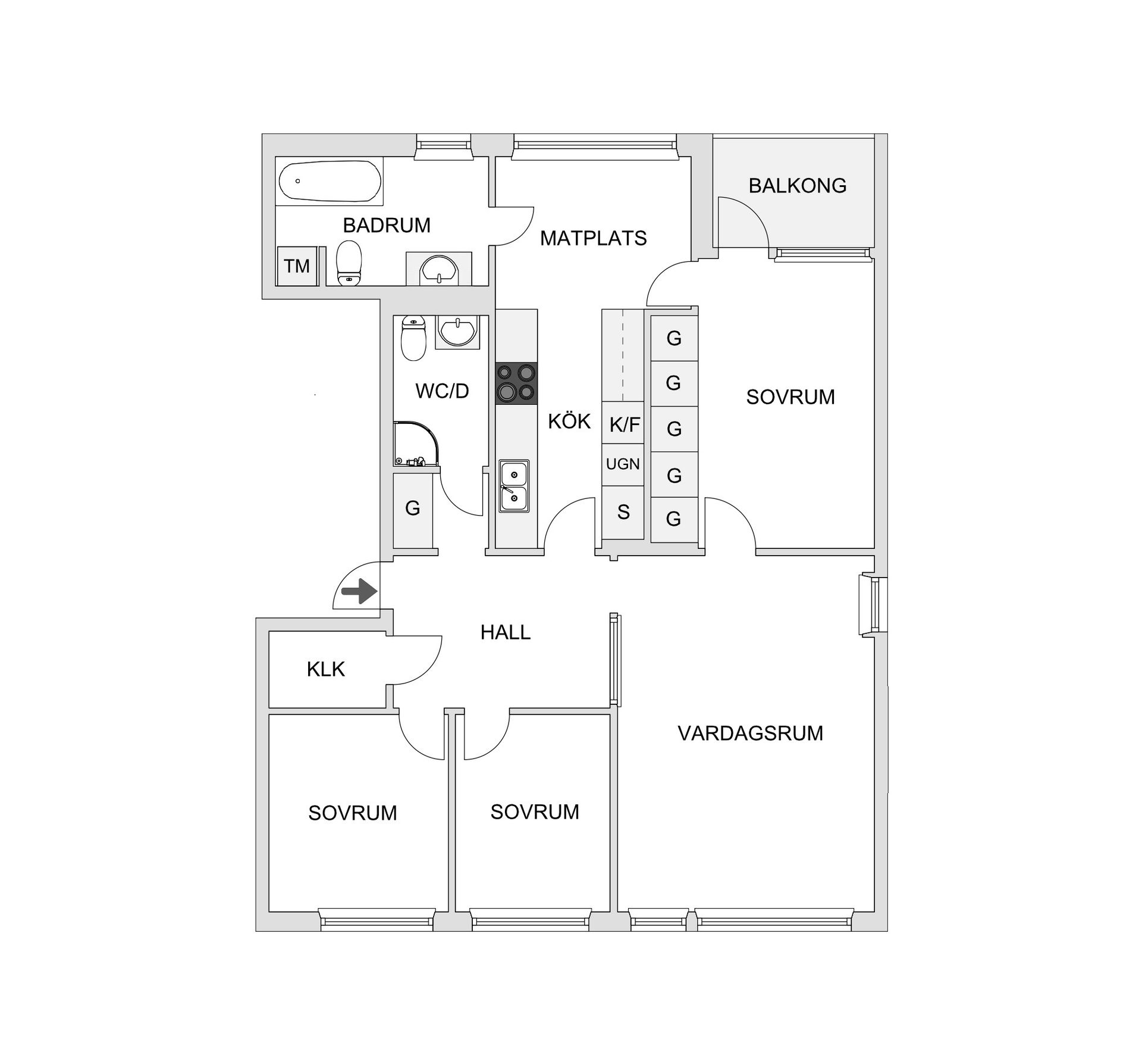 Bostadsrätt, Tideliusgatan 71, 5/5 tr, Södermalm - Skanstull, Stockholm