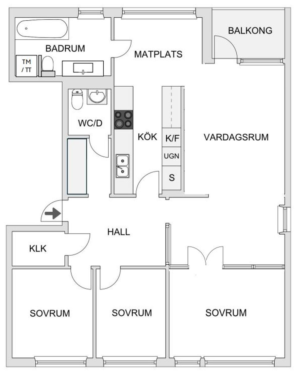 Bostadsrätt, Tideliusgatan 71, 5/5 tr, Södermalm - Skanstull, Stockholm
