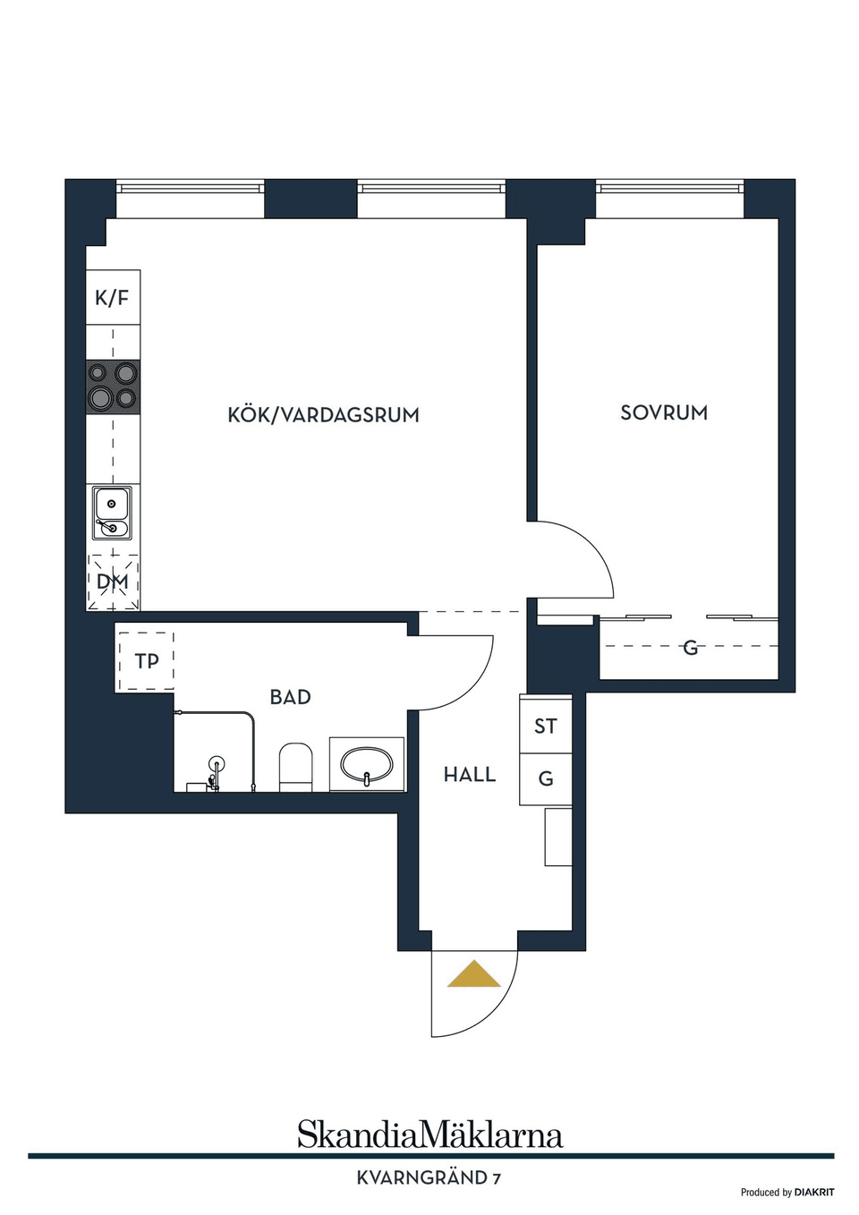 Bostadsrätt, Kvarngränd 7, Kvarnholmen, Nacka