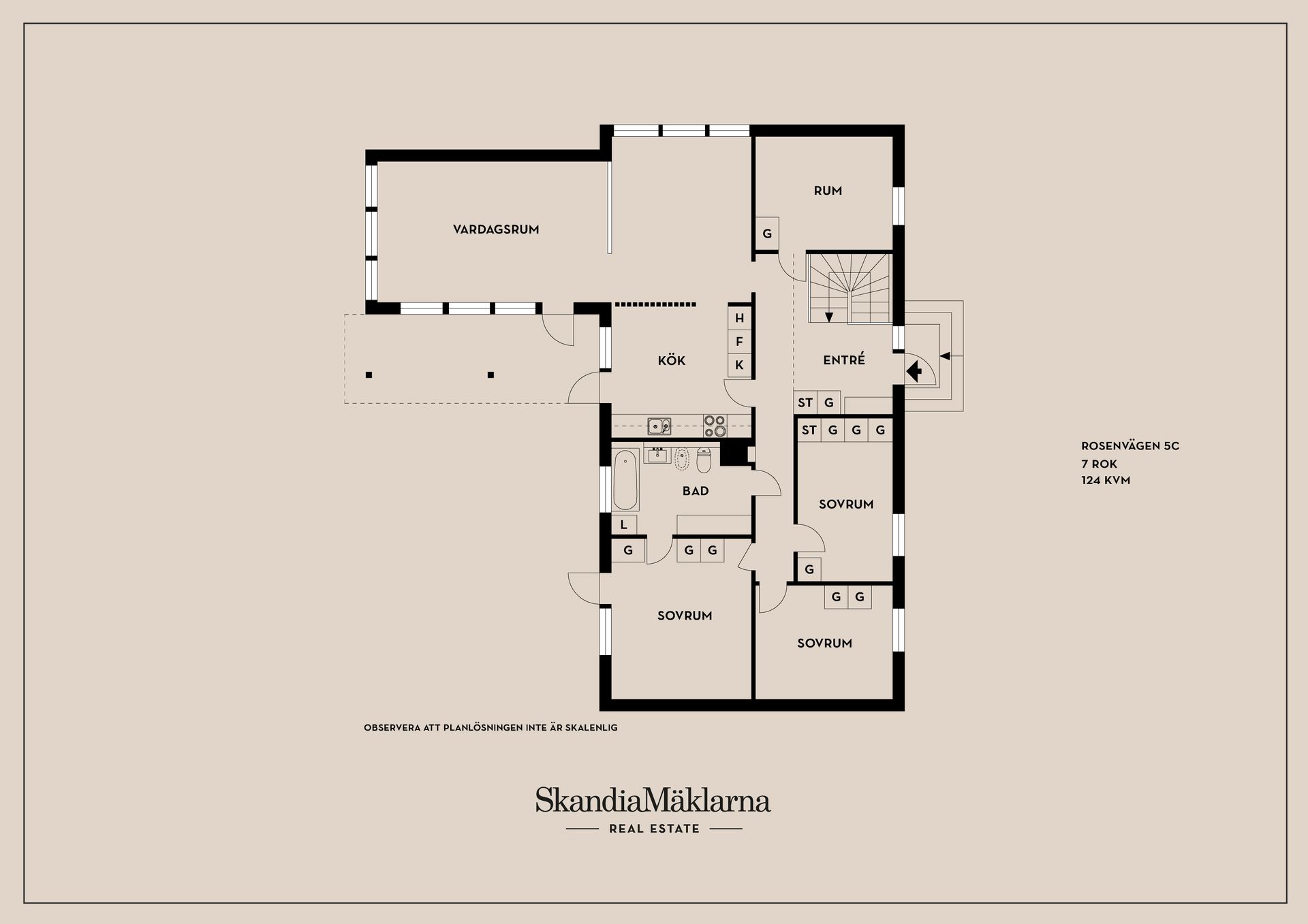 Villa, Rosenvägen 5C, Borås