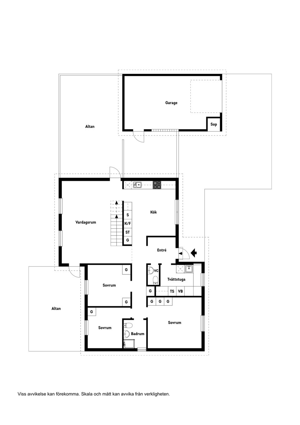 Villa, Blockhusvägen 3, Hovshaga, Växjö
