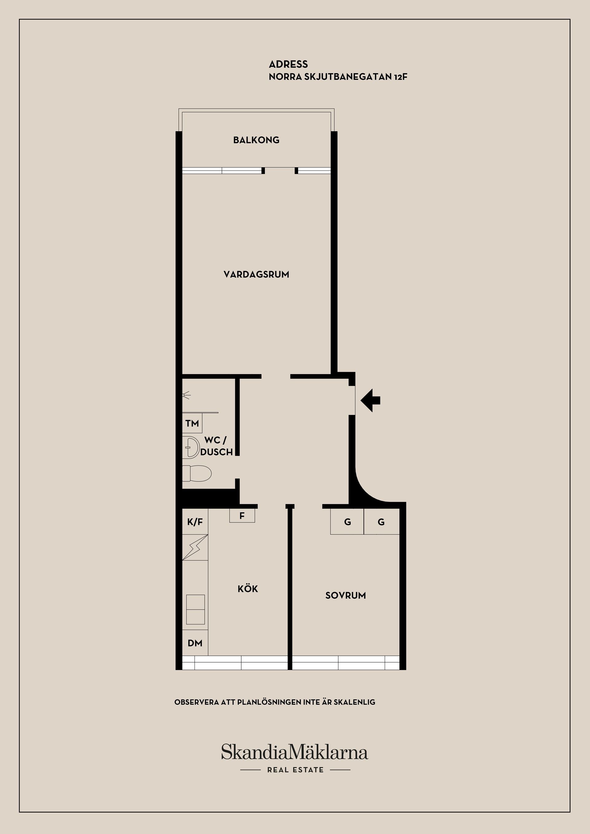 Bostadsrätt, Norra Skjutbanegatan 12F, Norra Haga, Västerås