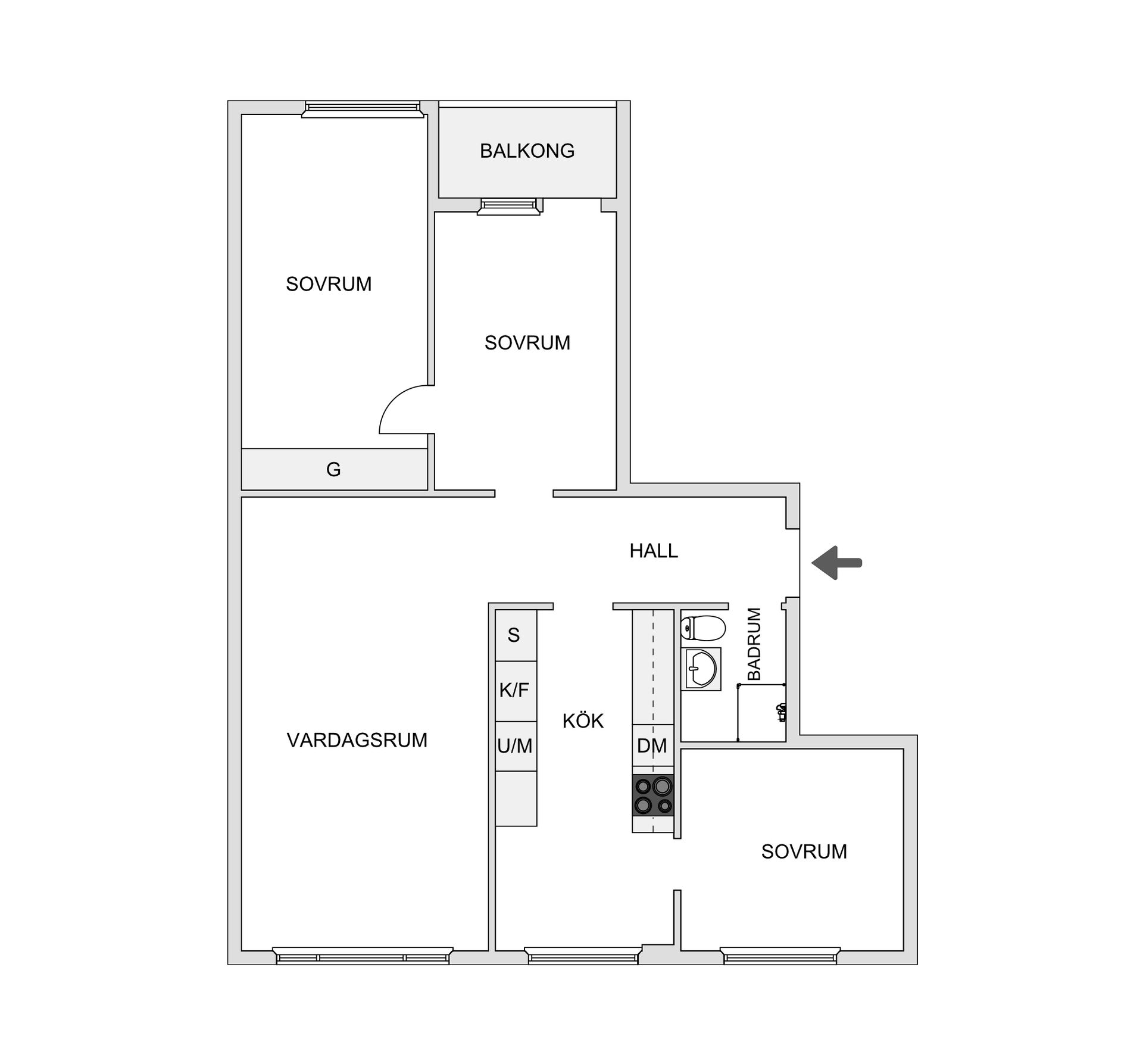 Bostadsrätt, Vintervädersgatan 15, Biskopsgården, Göteborg