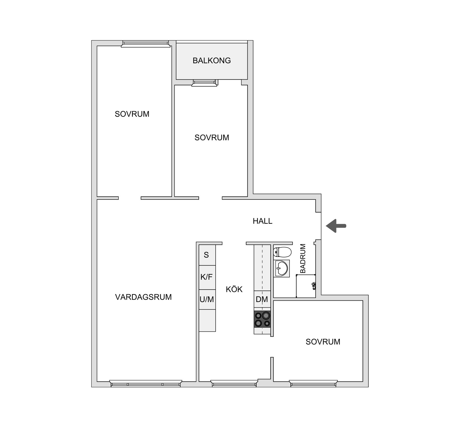 Bostadsrätt, Vintervädersgatan 15, Biskopsgården, Göteborg