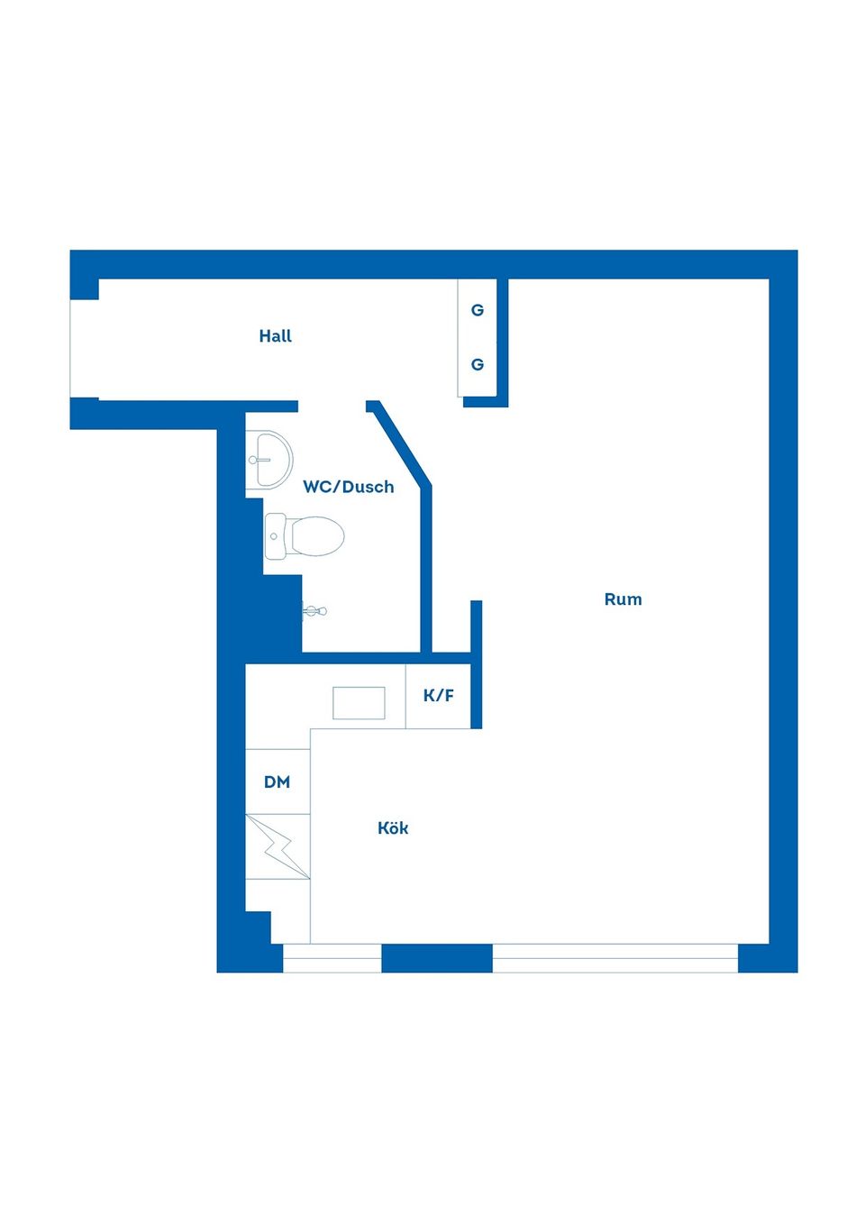 Bostadsrätt, Brändströmsgatan 3A, Väster, Gävle