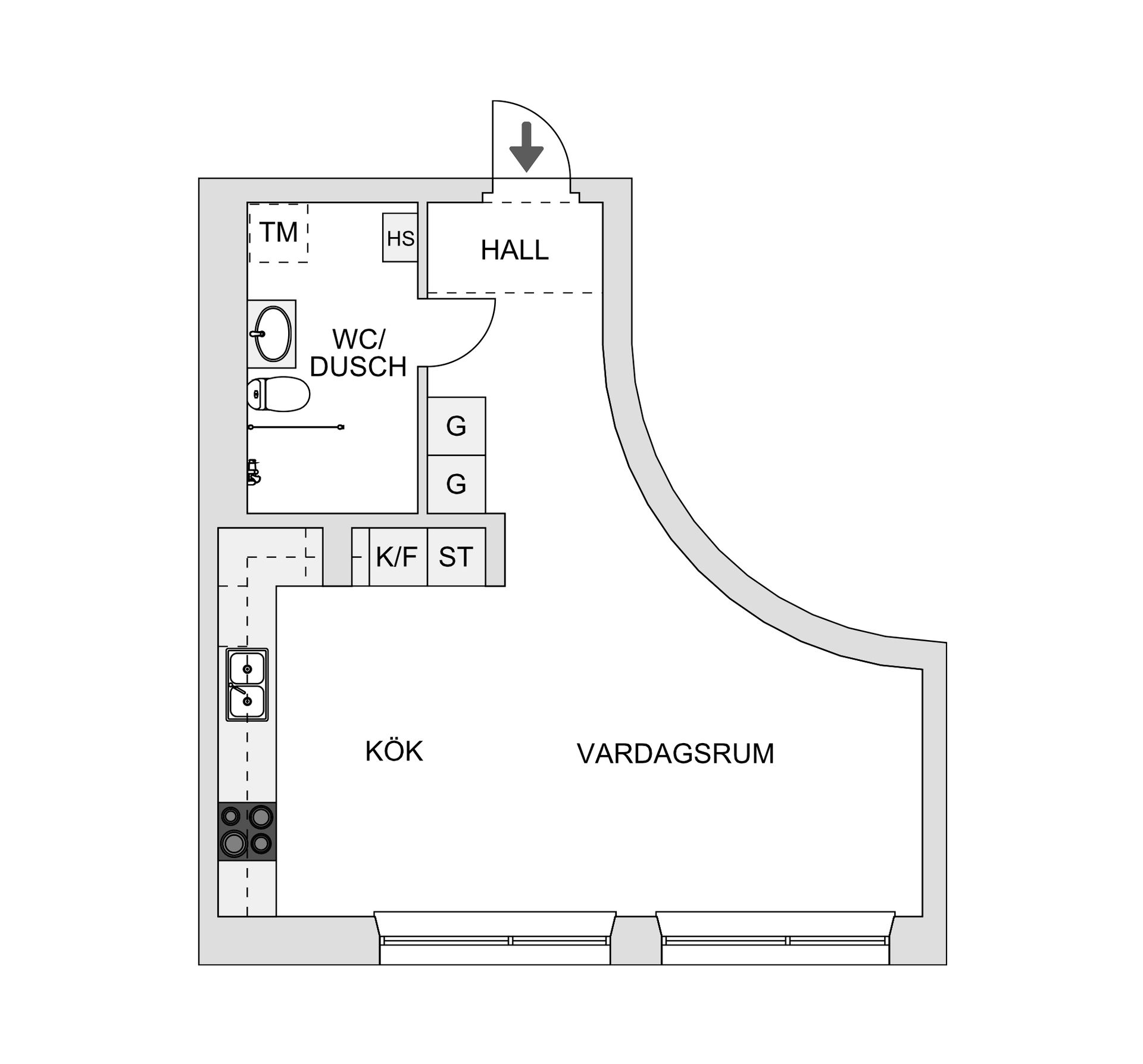 Bostadsrätt, Augustendalsvägen 23, Nacka strand, Nacka