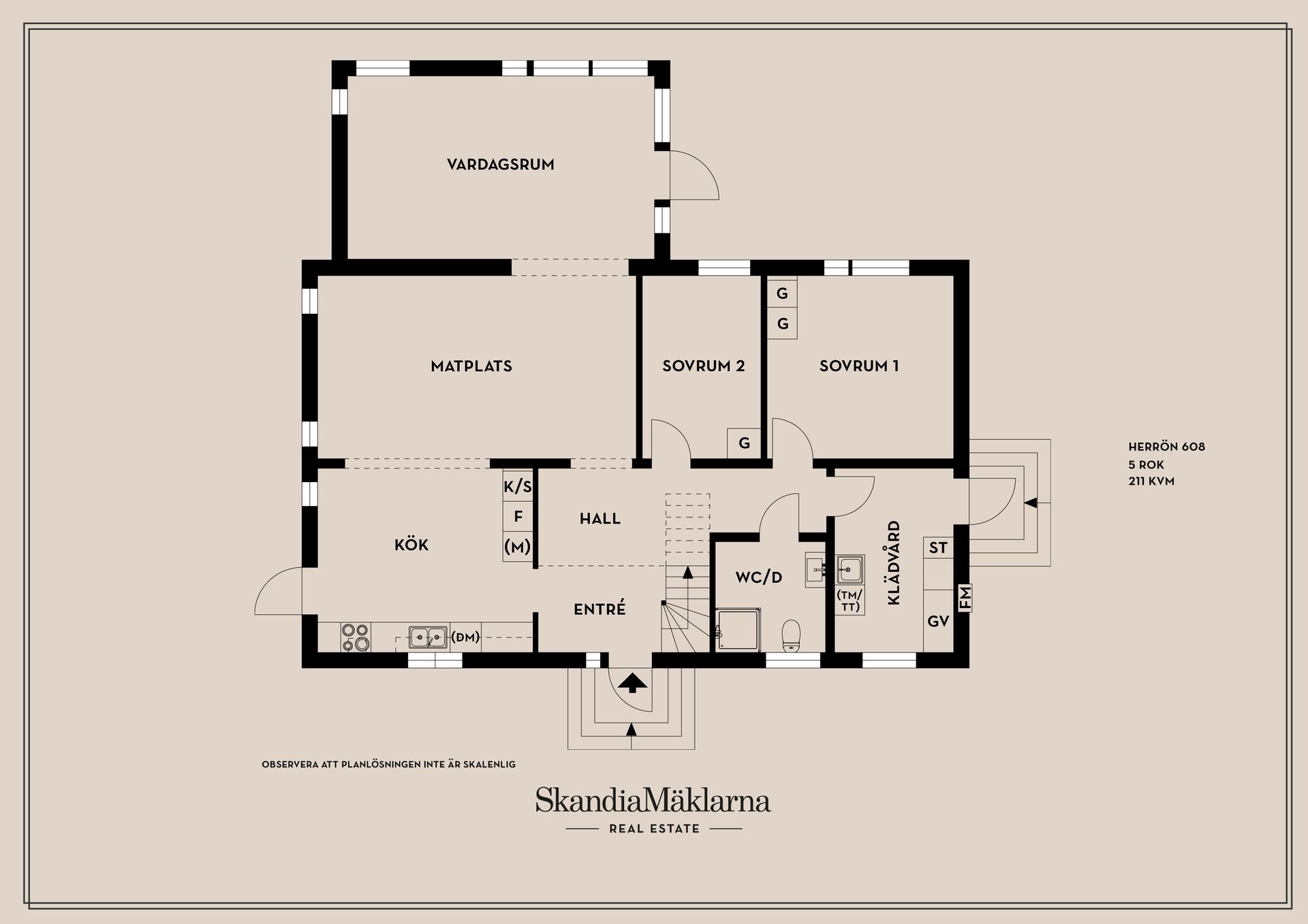 Villa, Herrön 608, Skattkärr, Karlstad