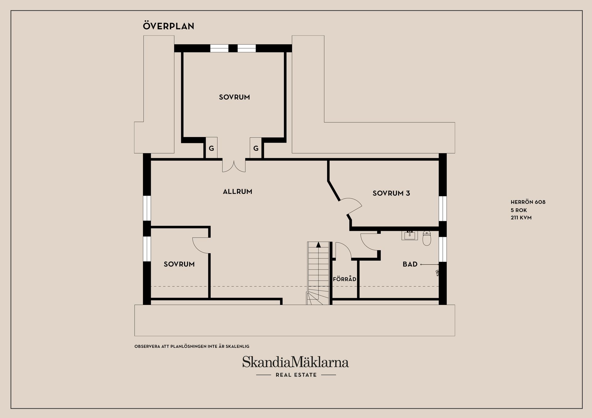 Villa, Herrön 608, Skattkärr, Karlstad