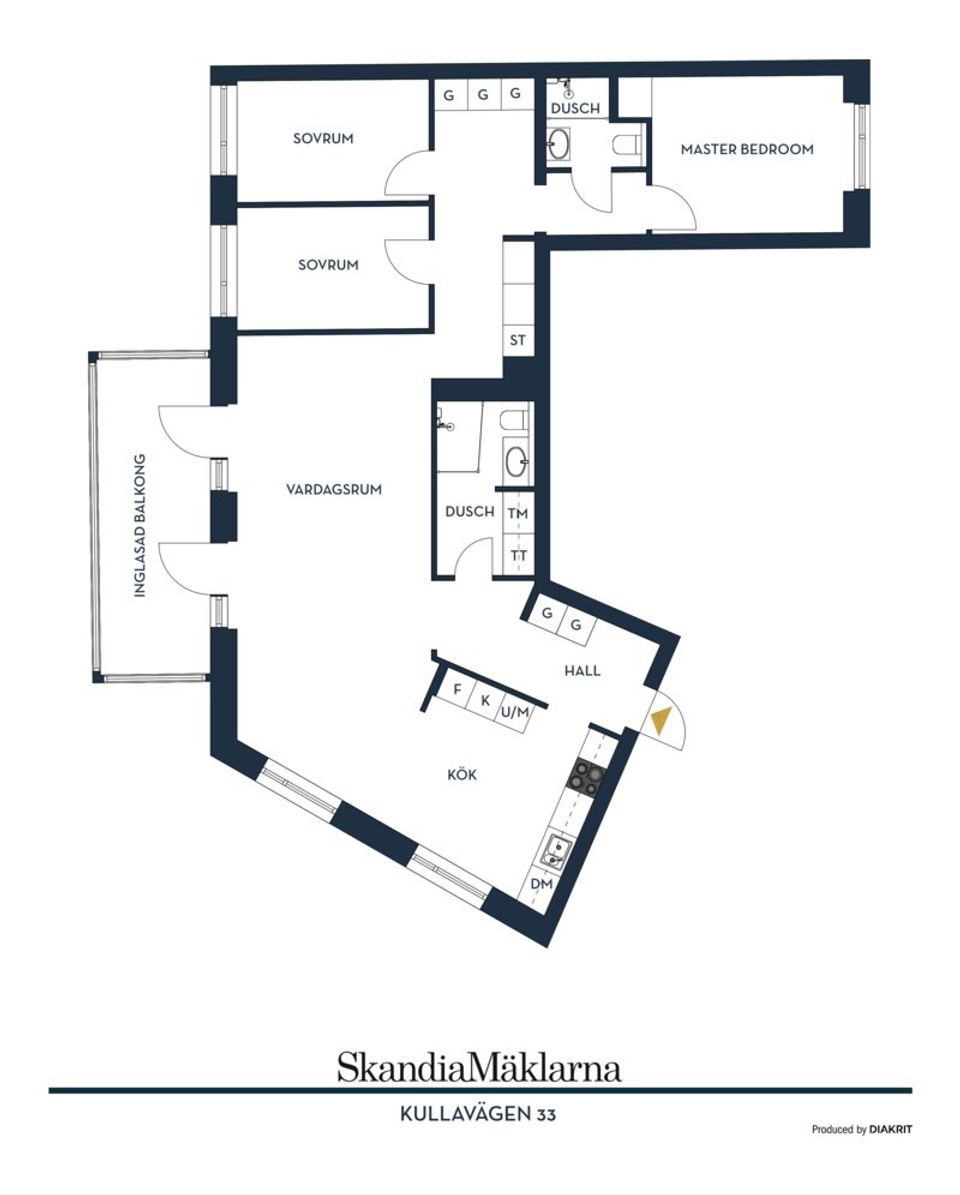 Bostadsrätt, Kullavägen 33, Ringstorp, Helsingborg