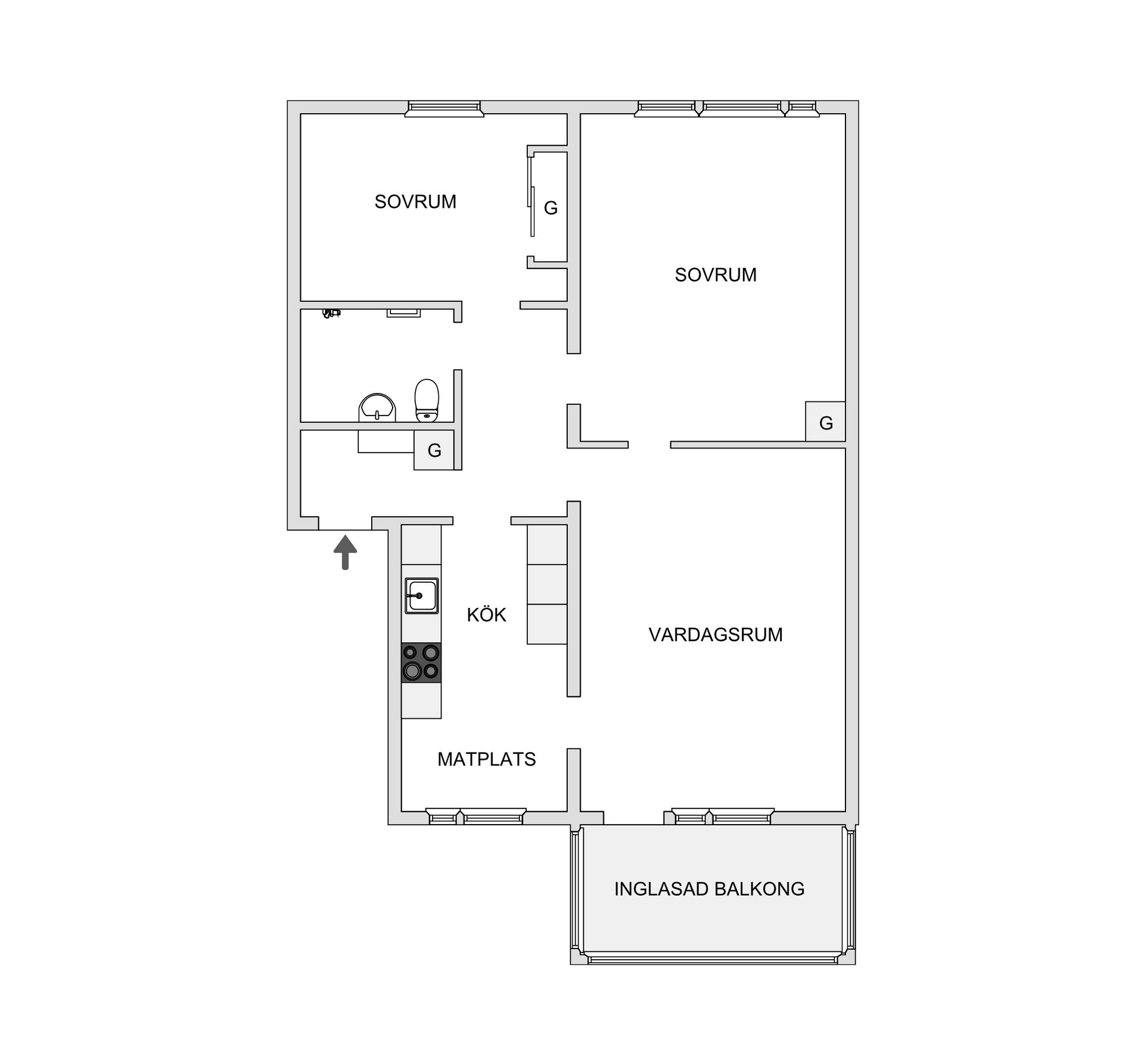 Bostadsrätt, Jägersrovägen 11A, Västra Kattarp, Malmö
