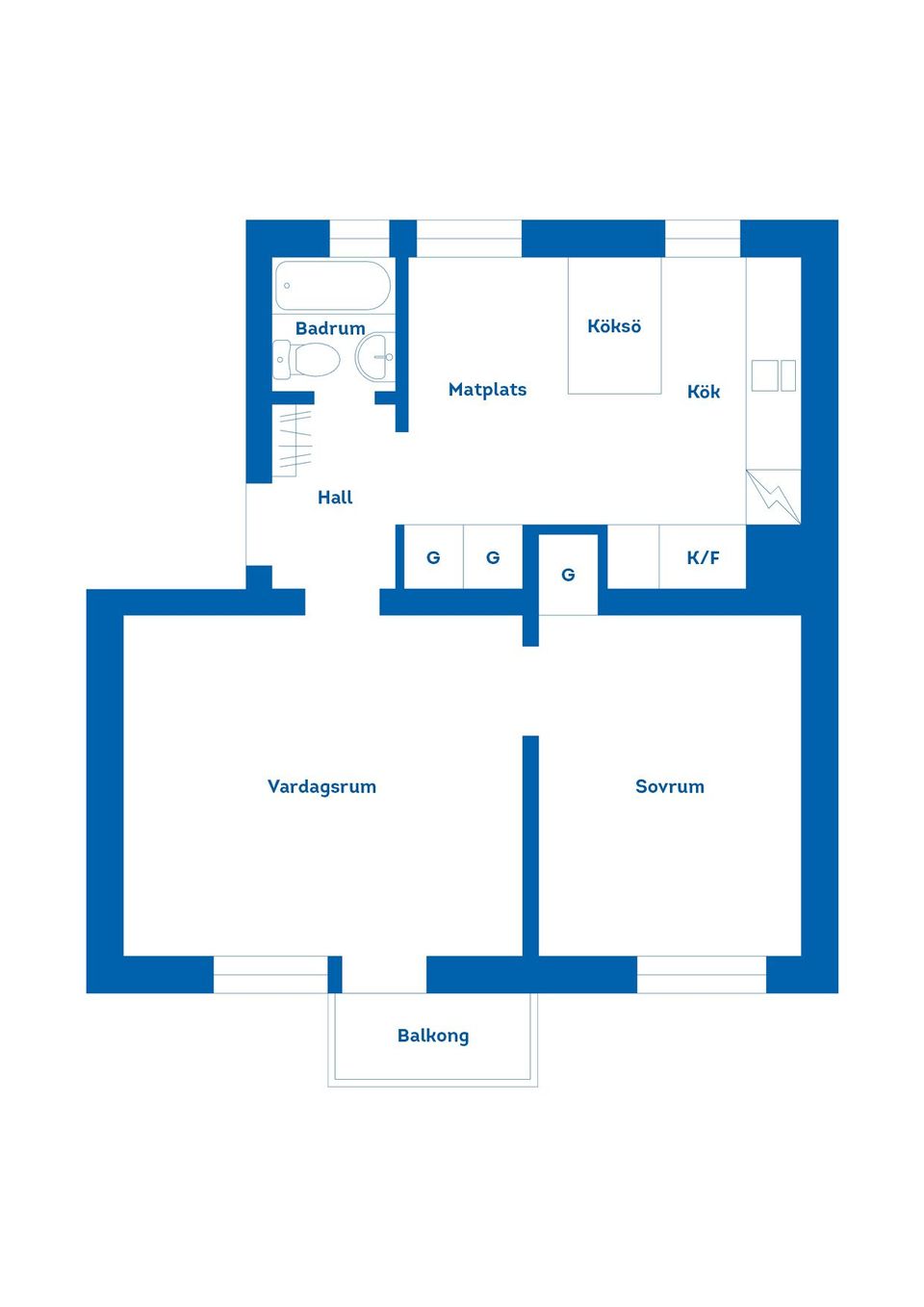 Bostadsrätt, Utridarevägen 7B, Galgamarken, Karlskrona