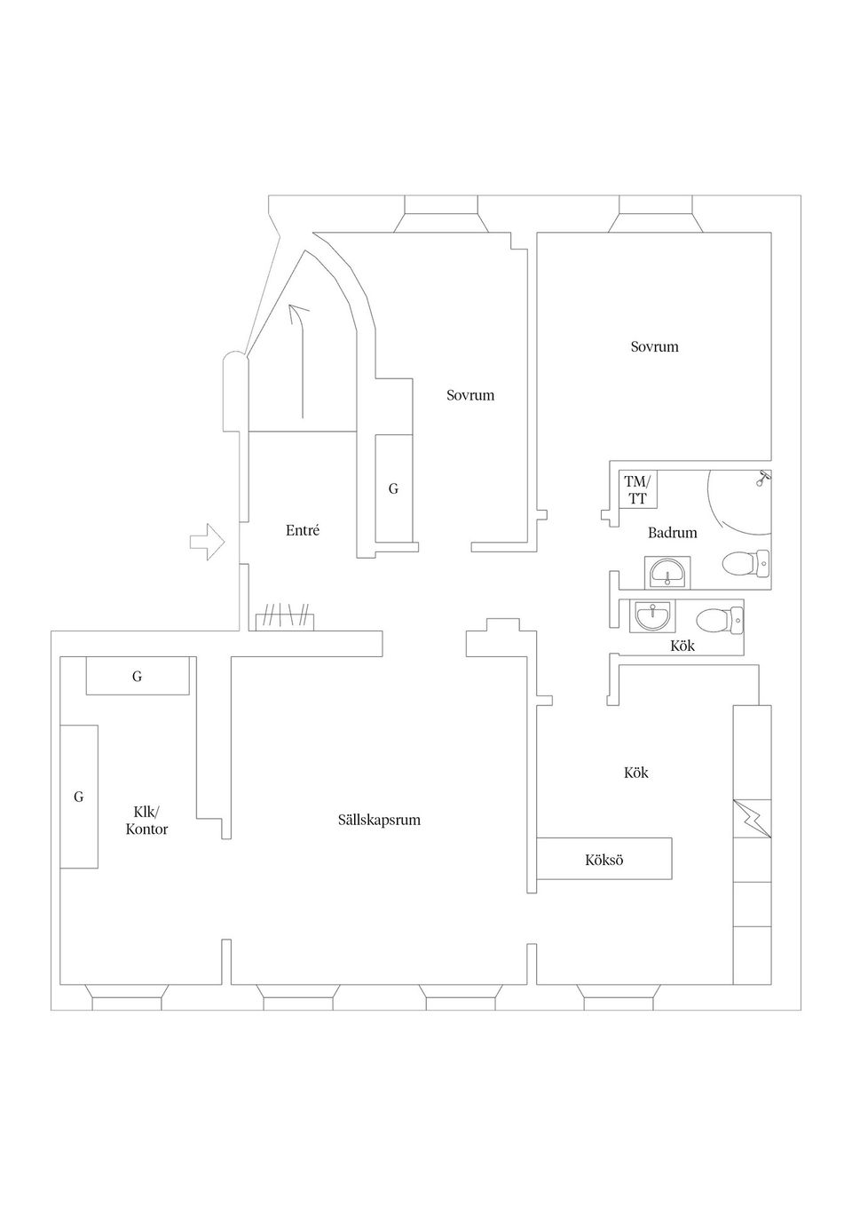 Bostadsrätt, Sandåsgatan 4, Vindsetage, Vasastan - City/Norrmalm, Stockholm
