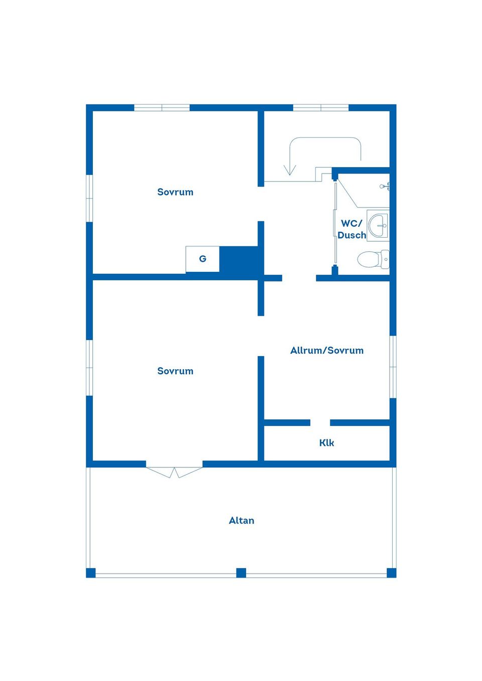 Villa, Sandåkersvägen 2, Bomhus, Gävle