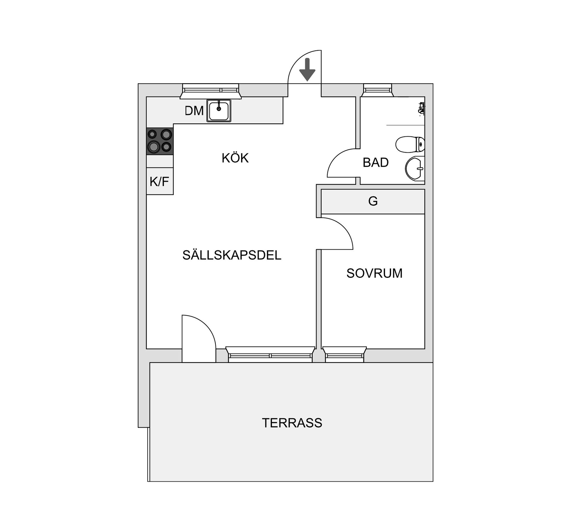 Bostadsrätt, Rondovägen 3B, Skogås, Huddinge