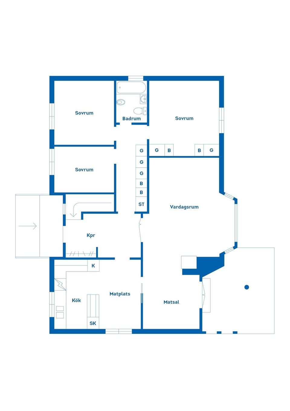 Villa, Mossgatan 6, Tratten, Oskarshamn
