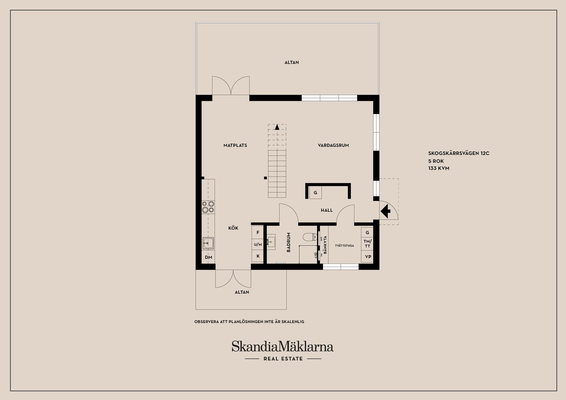 Radhus, Skogskärrsvägen 12C, Högmora, Huddinge