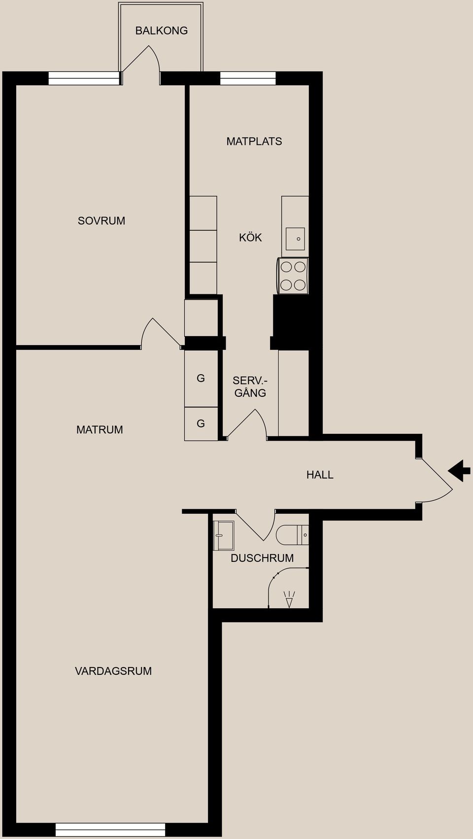 Bostadsrätt, Hospitalsgatan 41, Norrköping