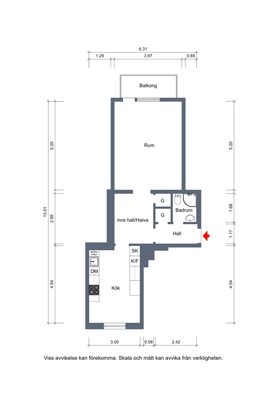 Bostadsrätt, Botvidsgatan 16A, Fålhagen, Uppsala