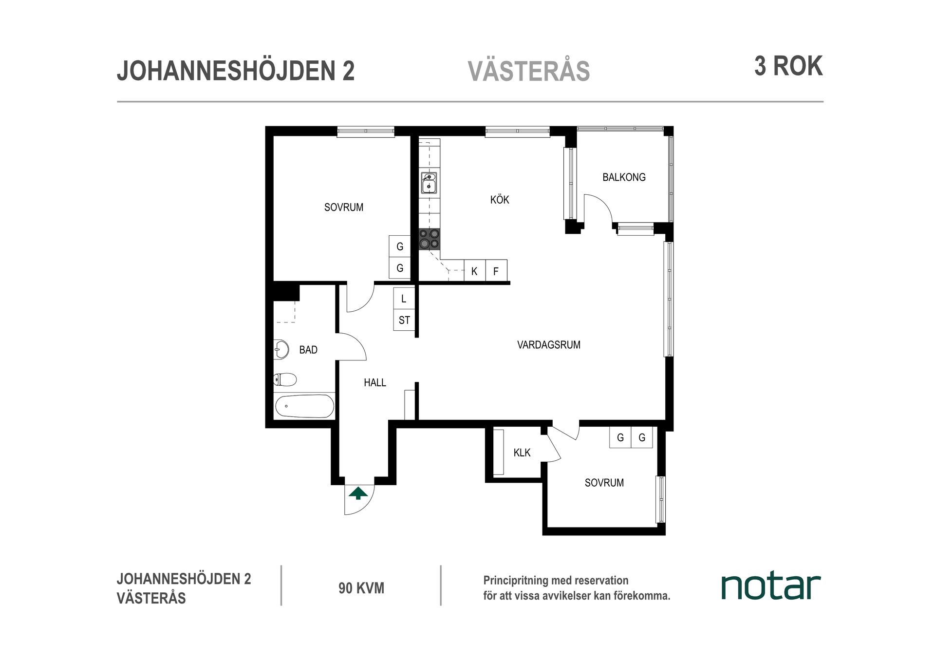 Bostadsrätt, Johanneshöjden 2, Västerås
