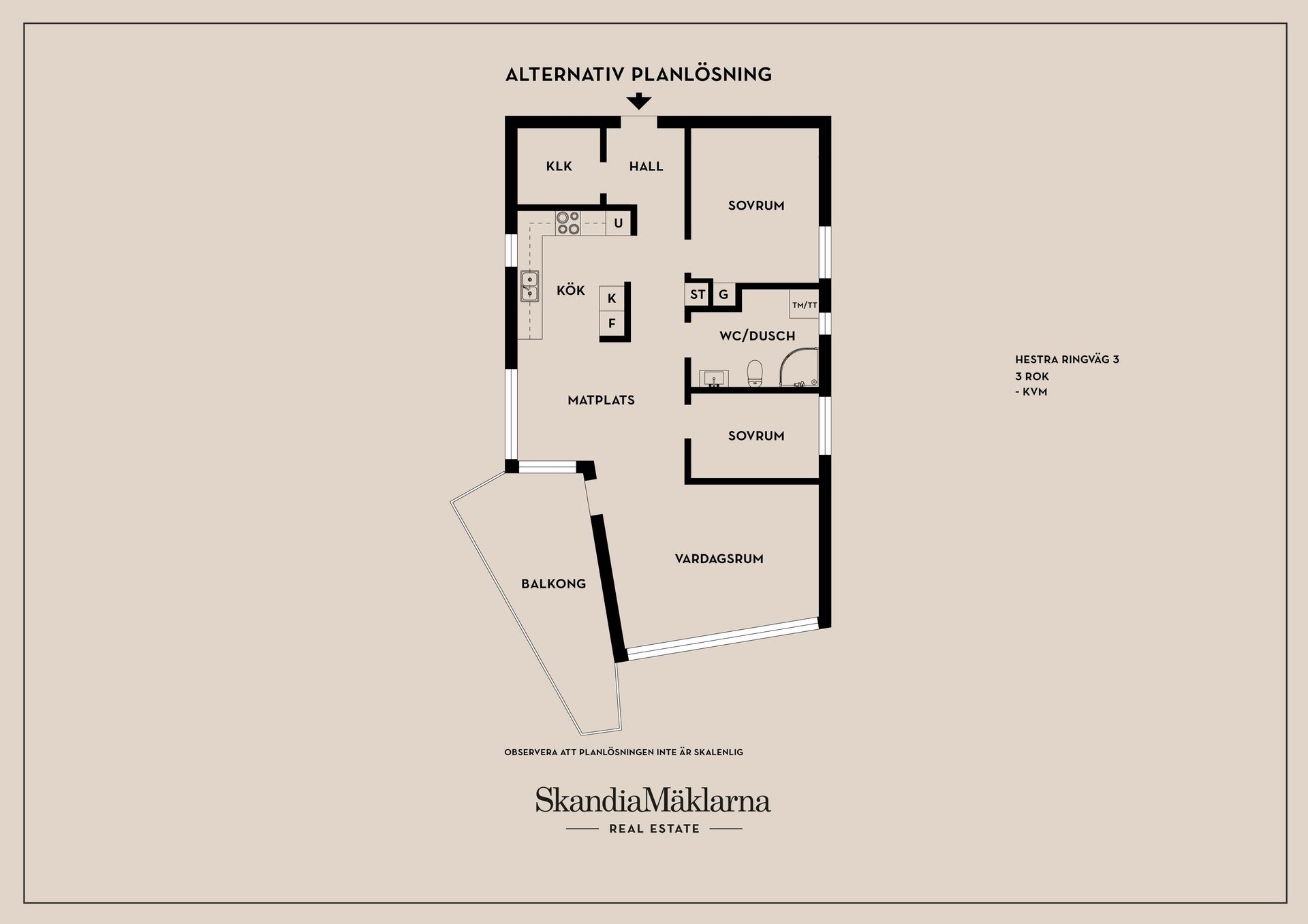 Bostadsrätt, Hestra Ringväg 3, Hestra, Borås