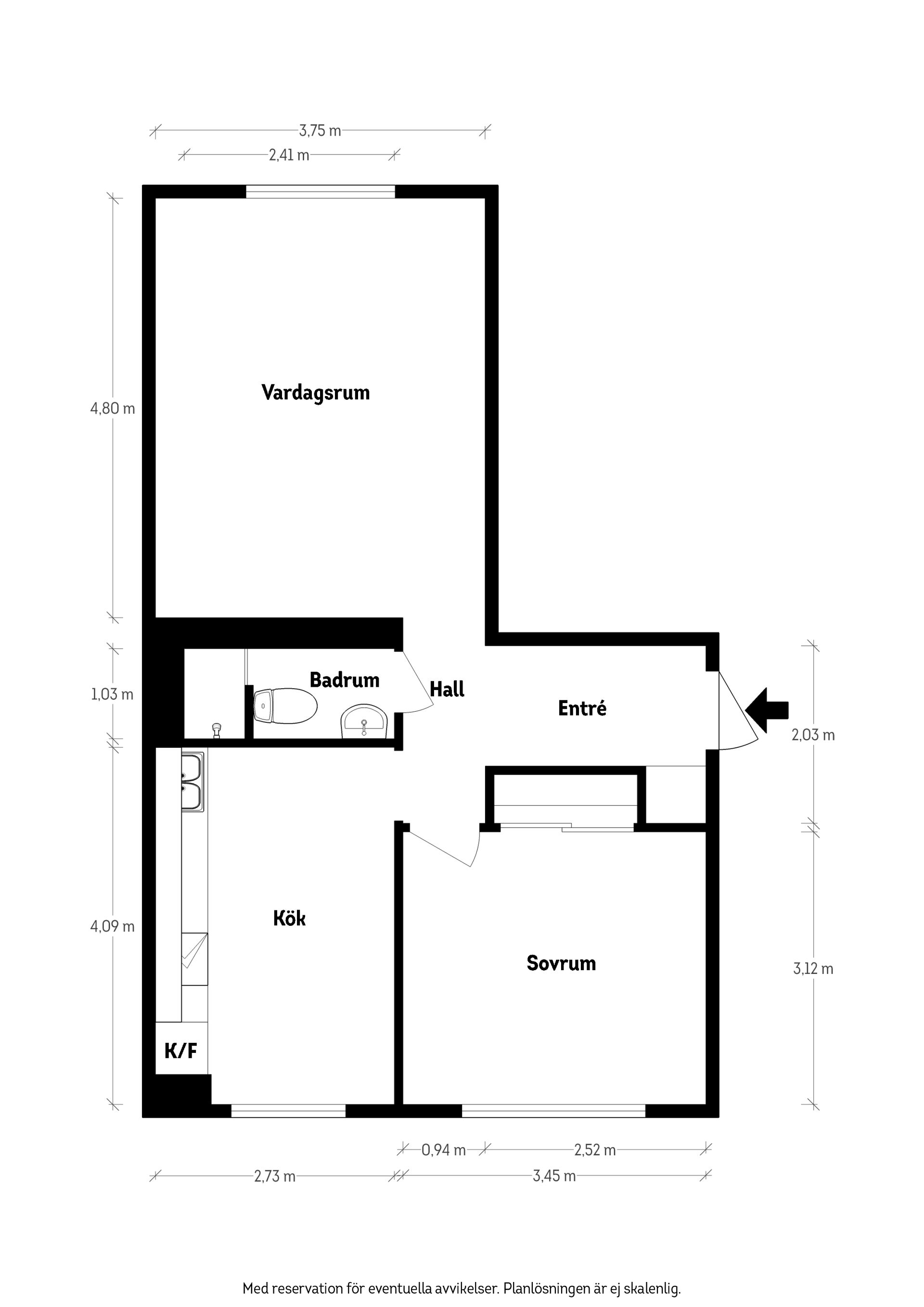 Bostadsrätt, Ahrenbergsgatan 4F, Munkebäck, Göteborg