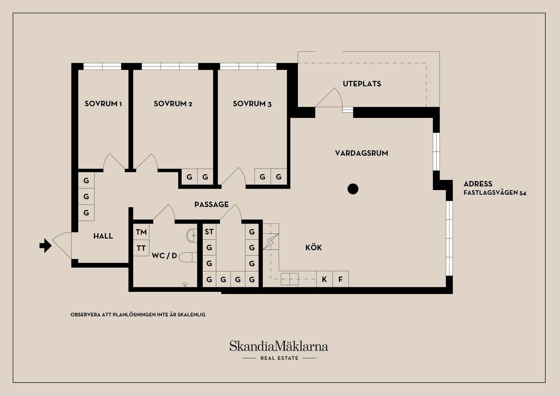 Bostadsrätt, Fastlagsvägen 54, Aspudden / Midsommarkransen, Stockholm