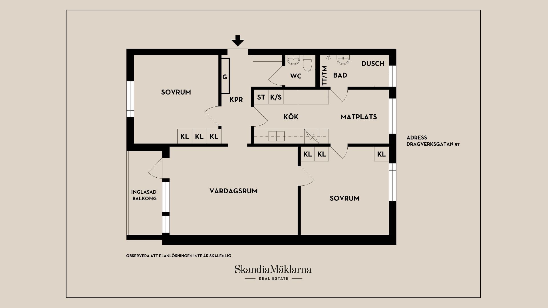 Bostadsrätt, Dragverksgatan 57, Bäckby, Västerås