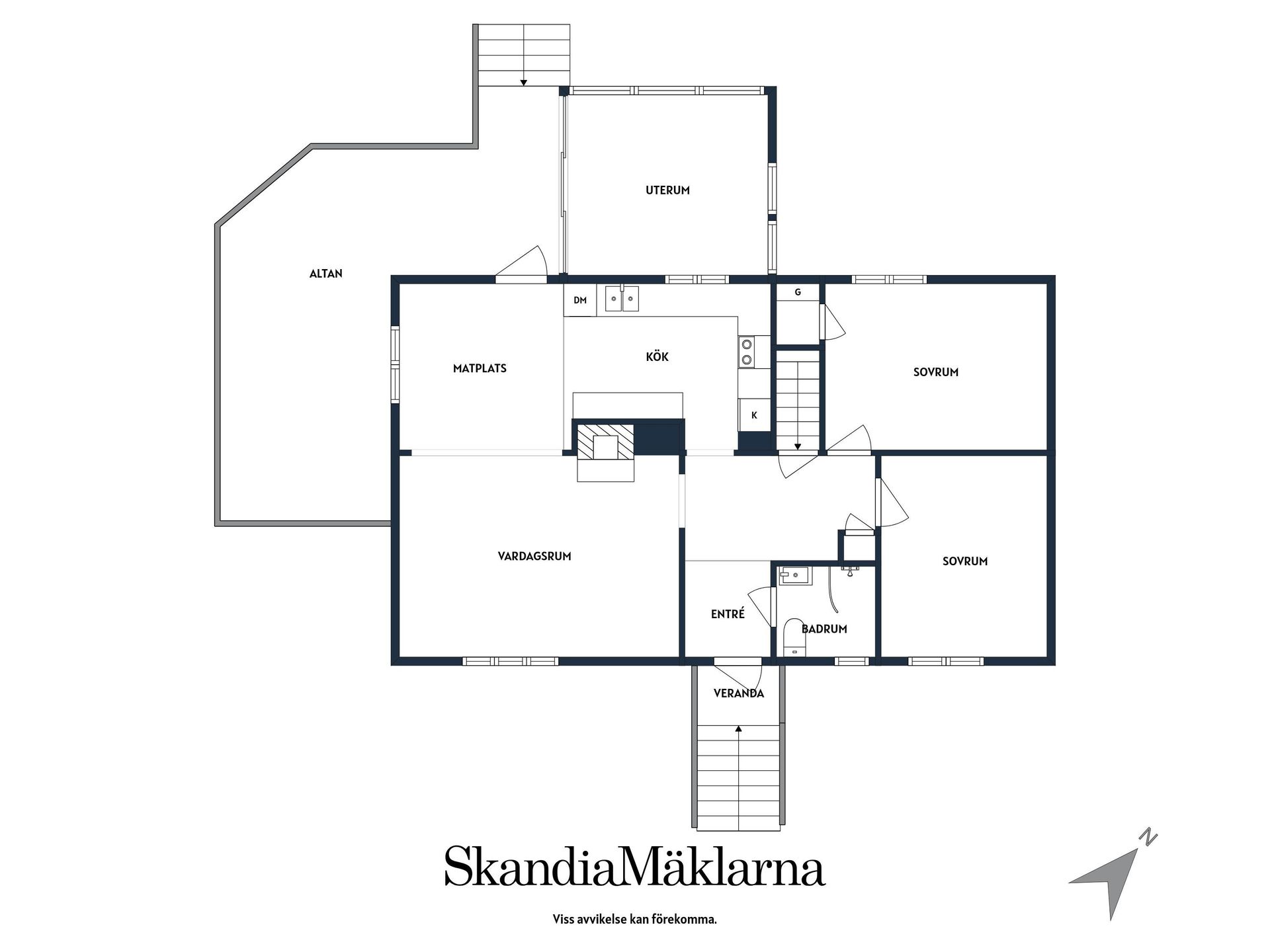 Villa, Granhällsvägen 5, Malmby, Strängnäs