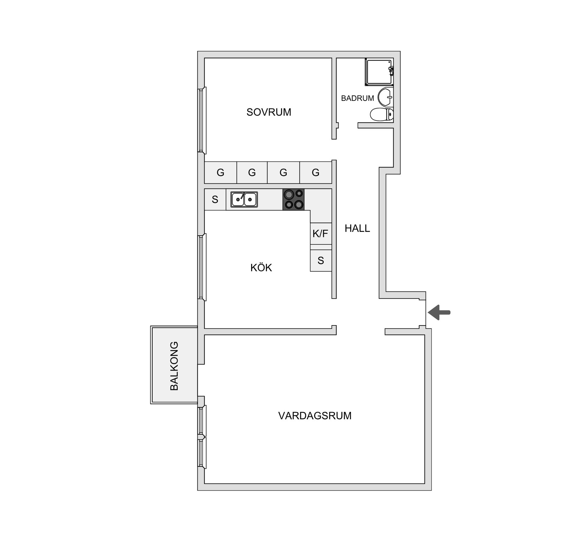 Bostadsrätt, Vintervädersgatan 5, Biskopsgården, Göteborg
