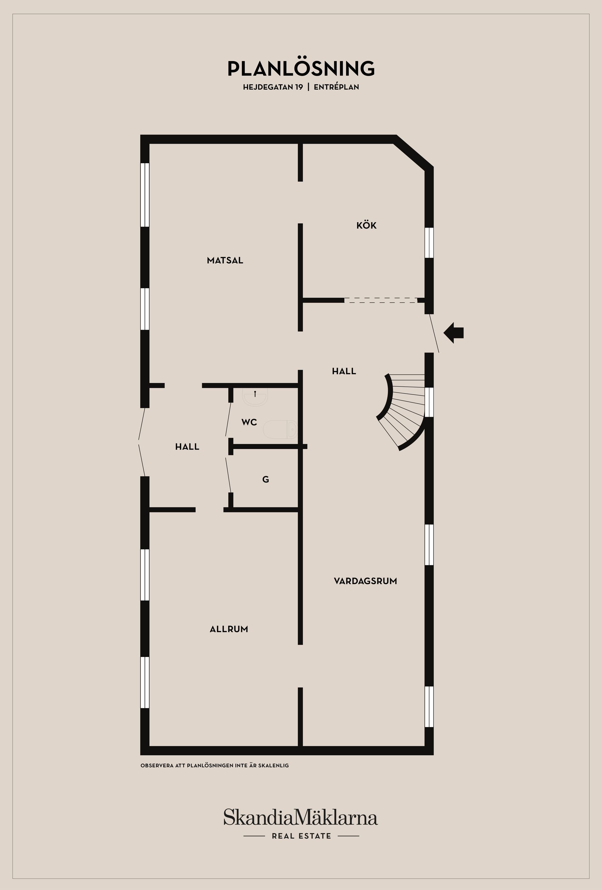 Radhus, Hejdegatan 19, Centrum, Ystad
