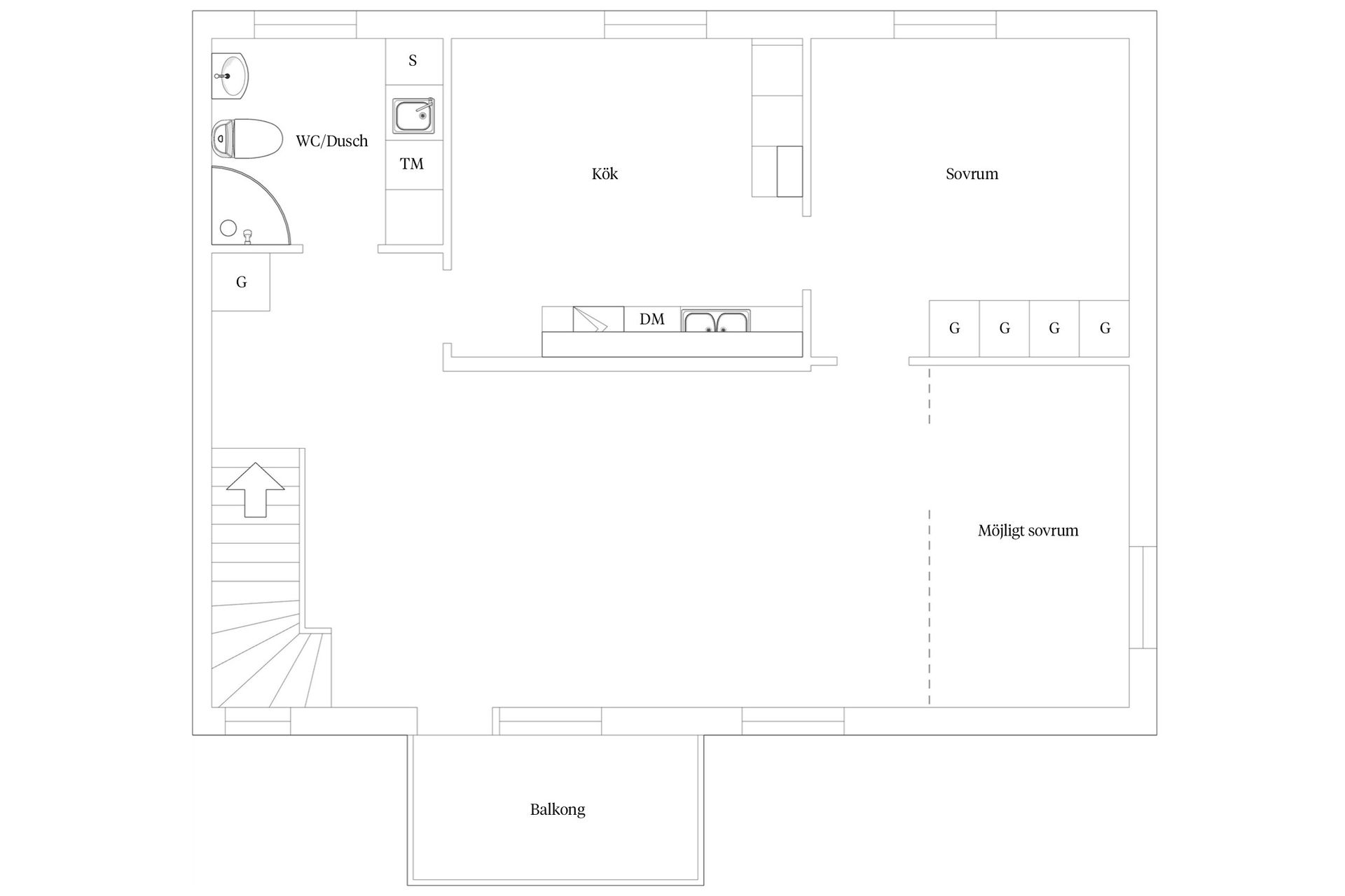 Bostadsrätt, Pilgatan 8B, Väster, Växjö