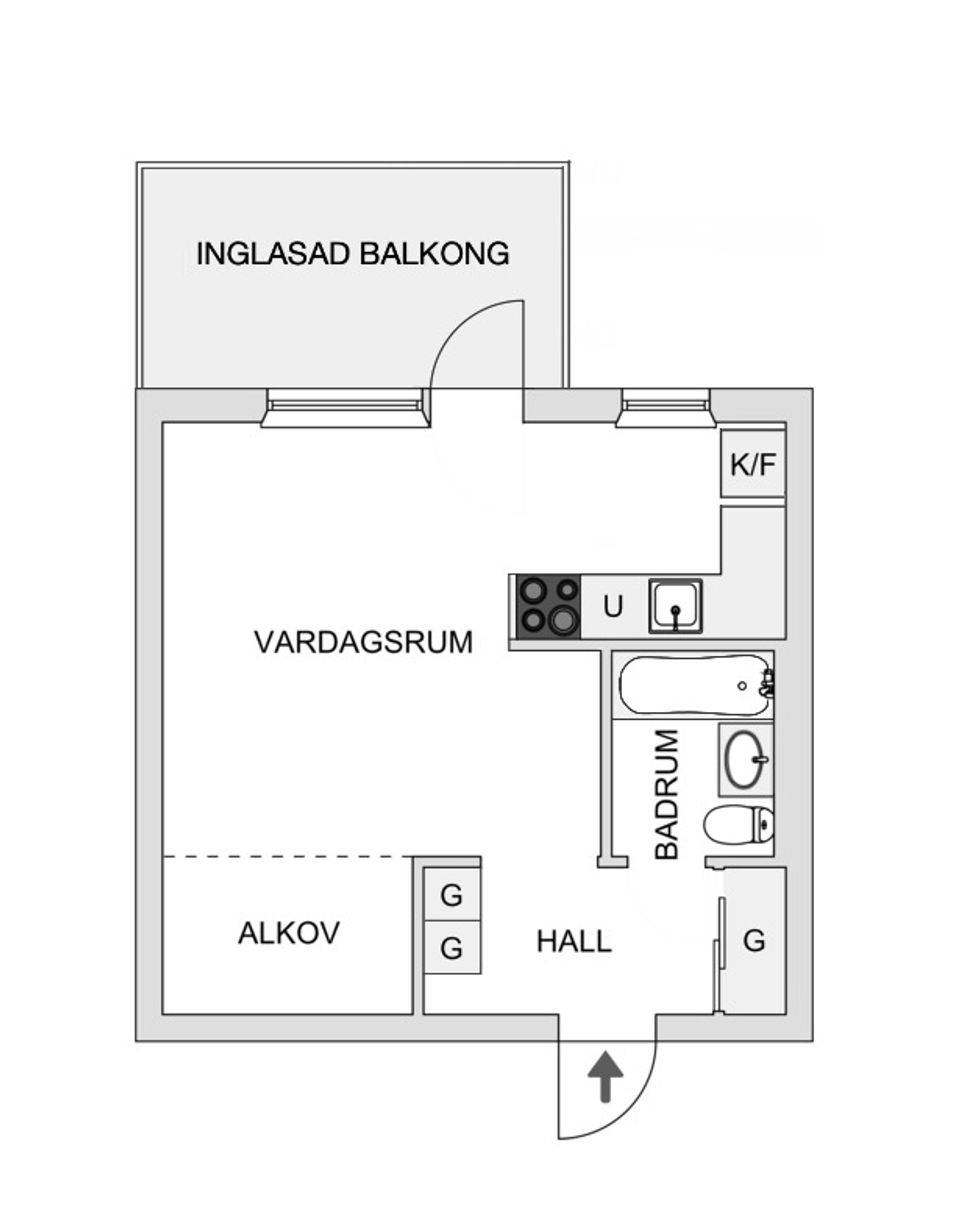 Bostadsrätt, Fjällgatan 52B, Tullen, Borås