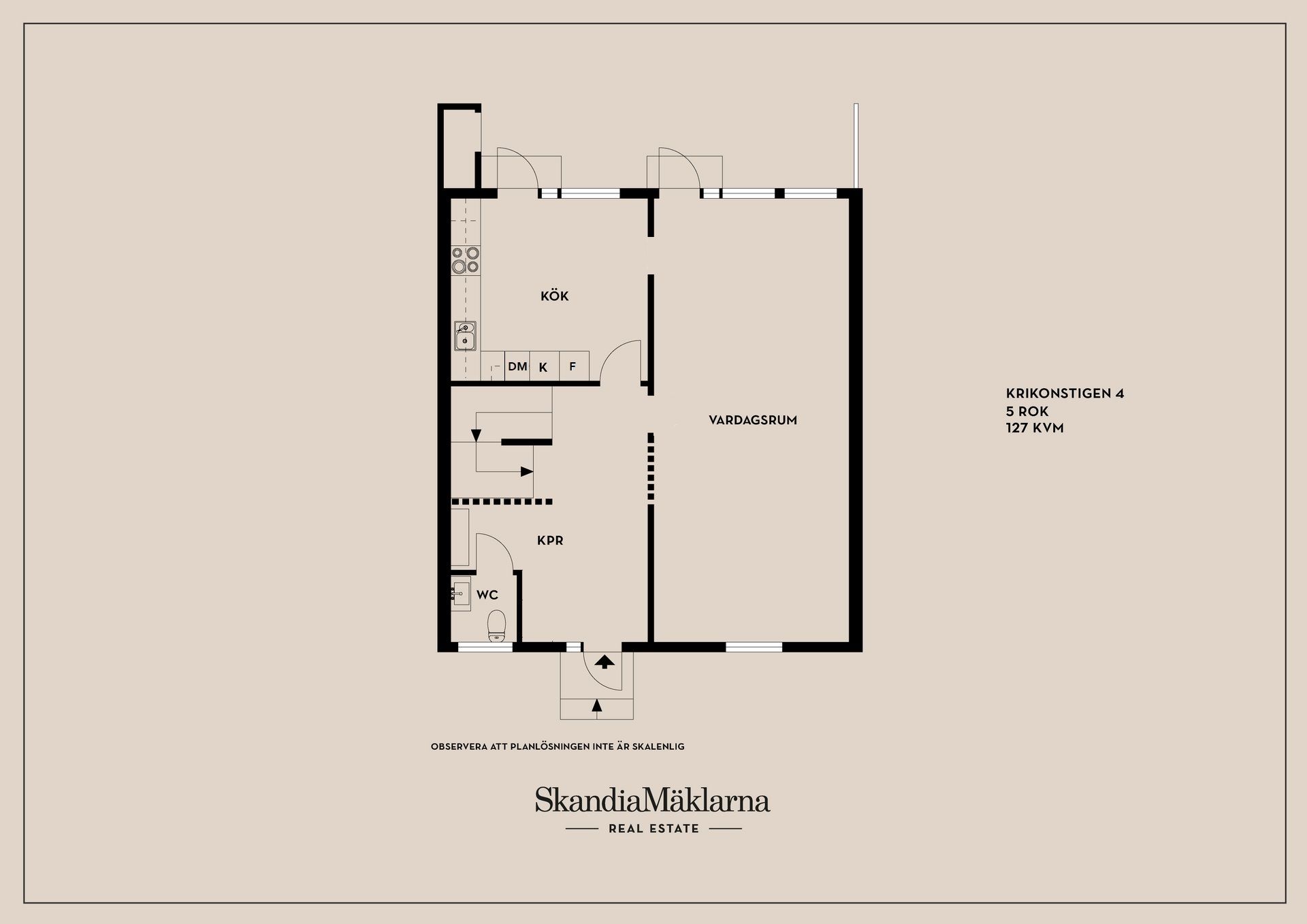 Radhus, Krikonstigen 4, Upplands-Bro