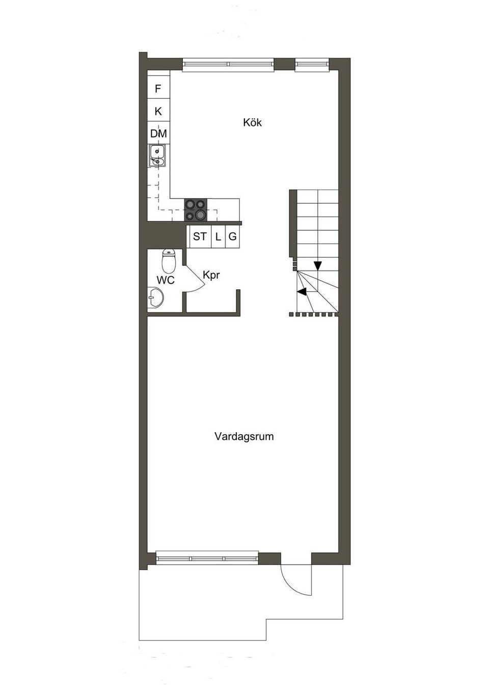 Bostadsrätt, Fruängsgatan 56A, Centrum väster, Nyköping