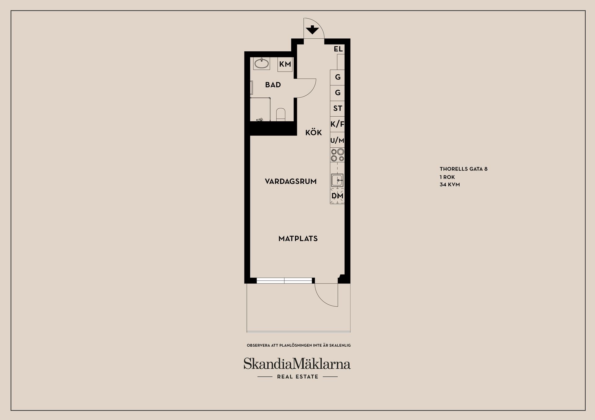 Bostadsrätt, Thorells gata 8, Linköping